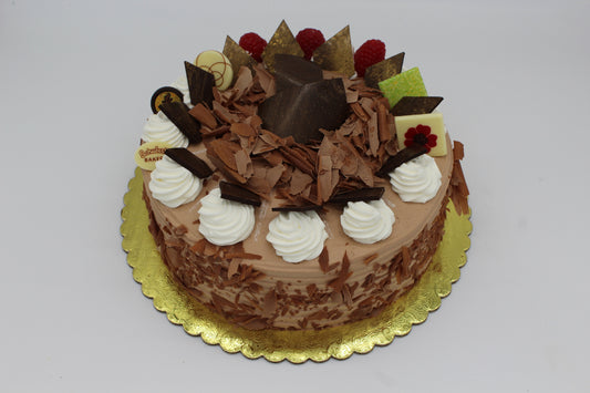 Chocolate Mousse with Whipped Cream Cake