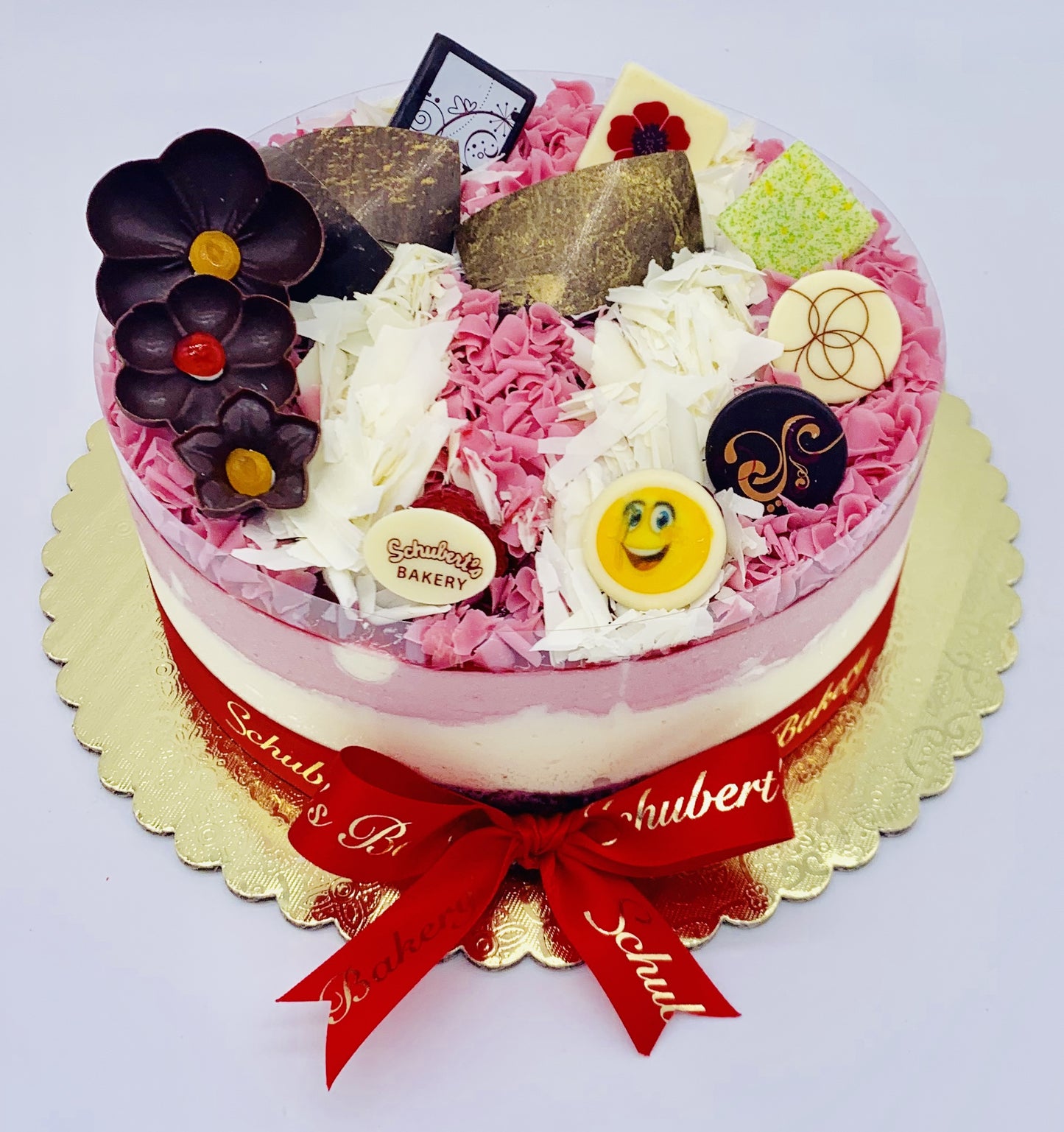 White Chocolate Raspberry Mousse Cake