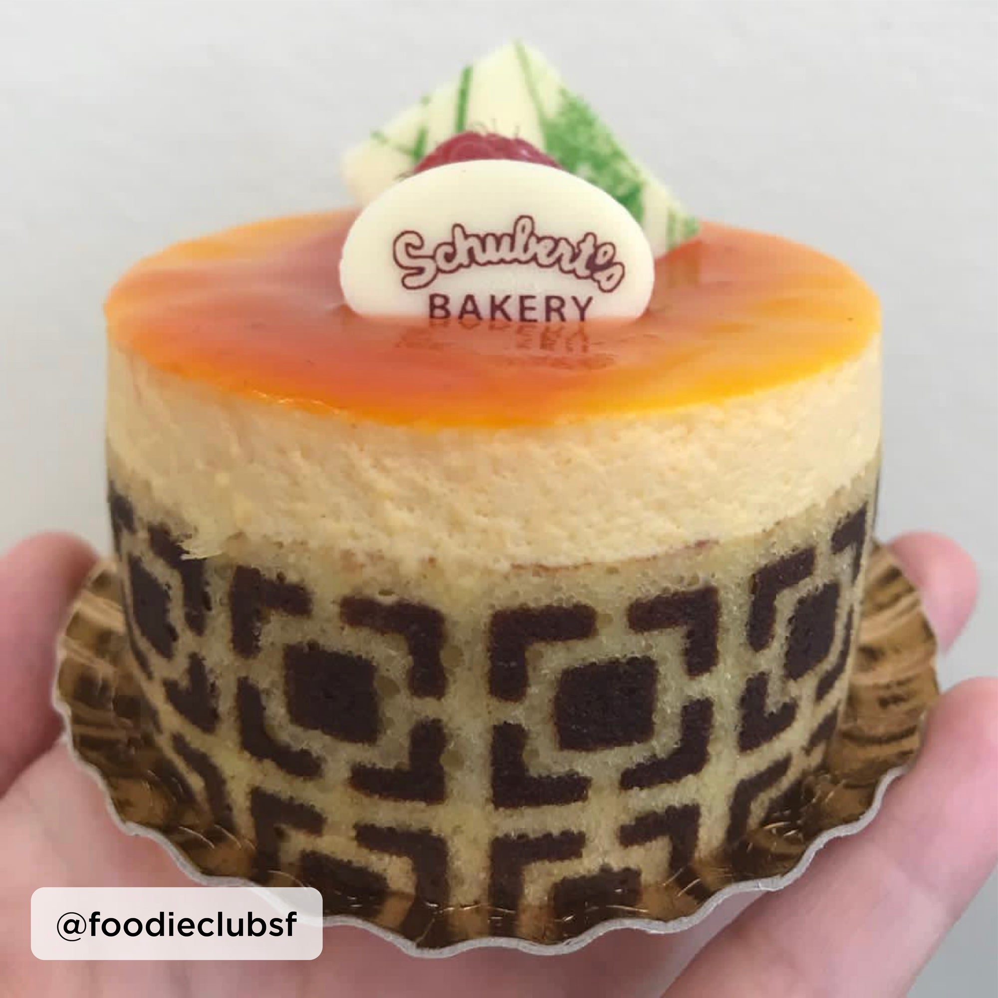 mini mousse cake instagram post