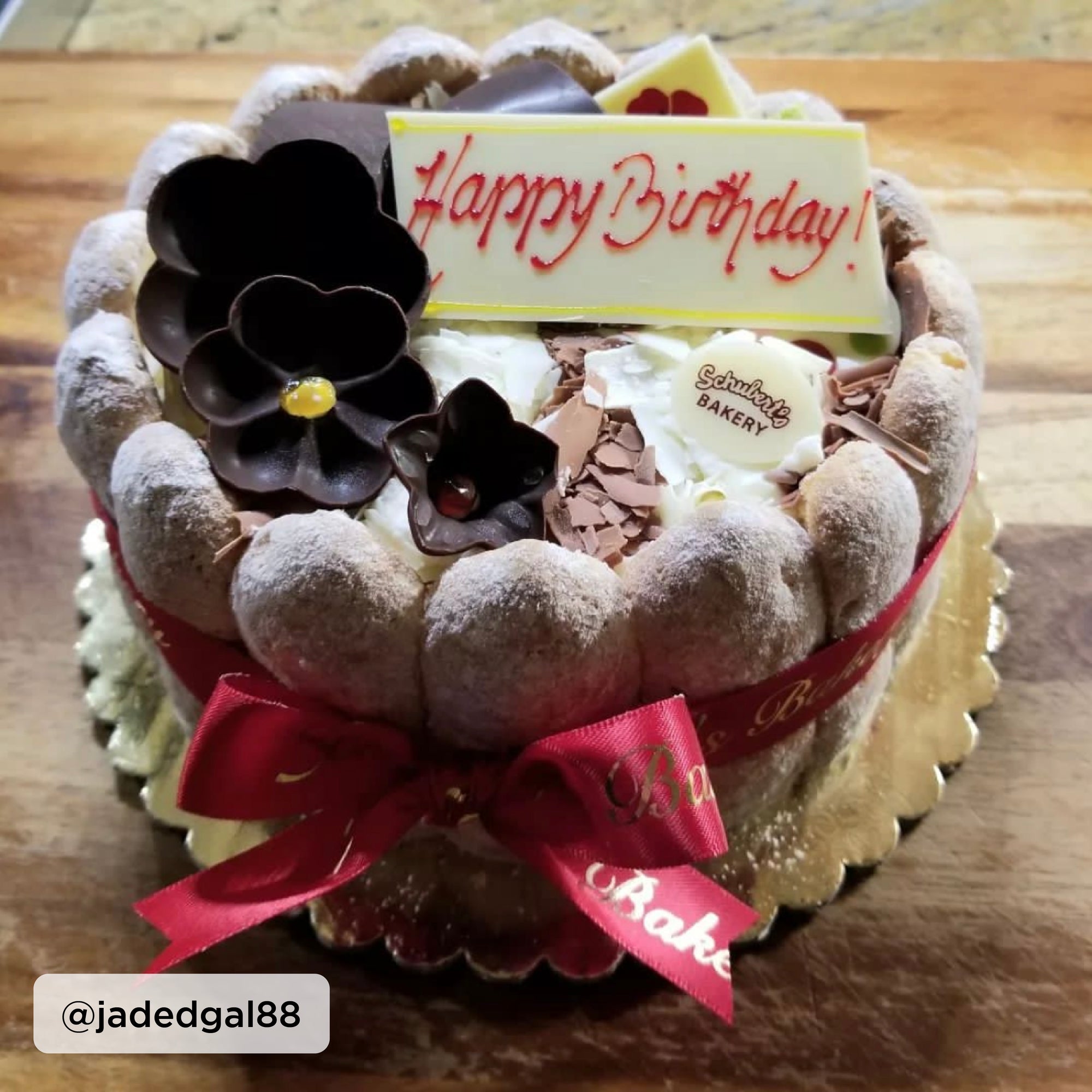 tiramisu cake instagram post